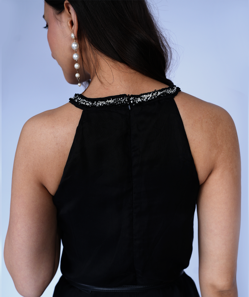 Midnight Silk Halter