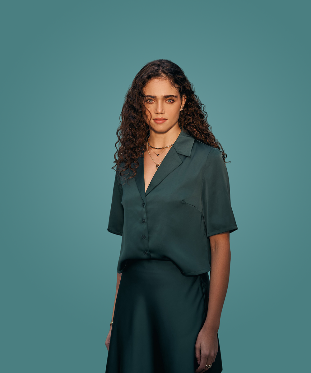 VvTi of Women Classic Solid Green Shirt