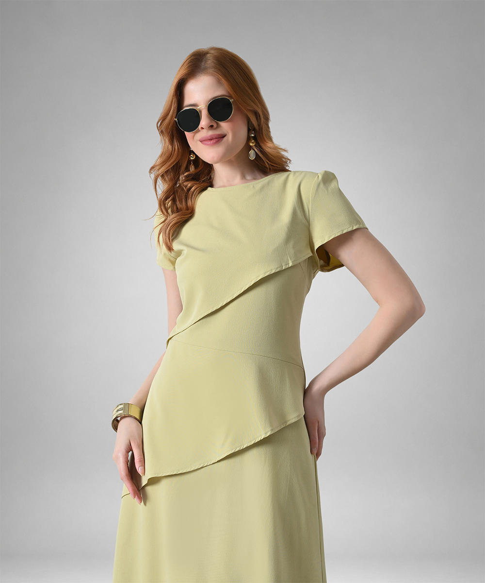 The Linear Petal Midi Dress