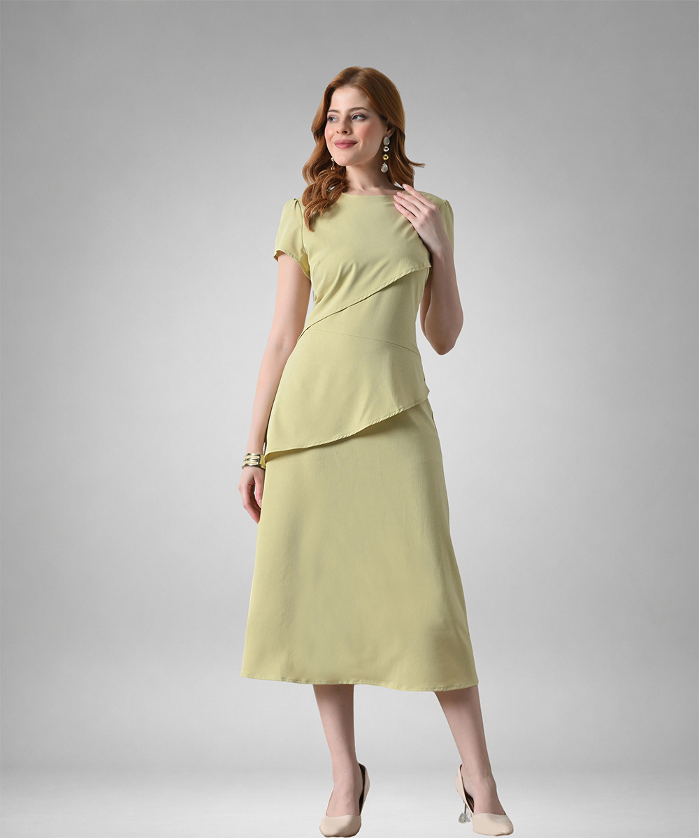 The Linear Petal Midi Dress