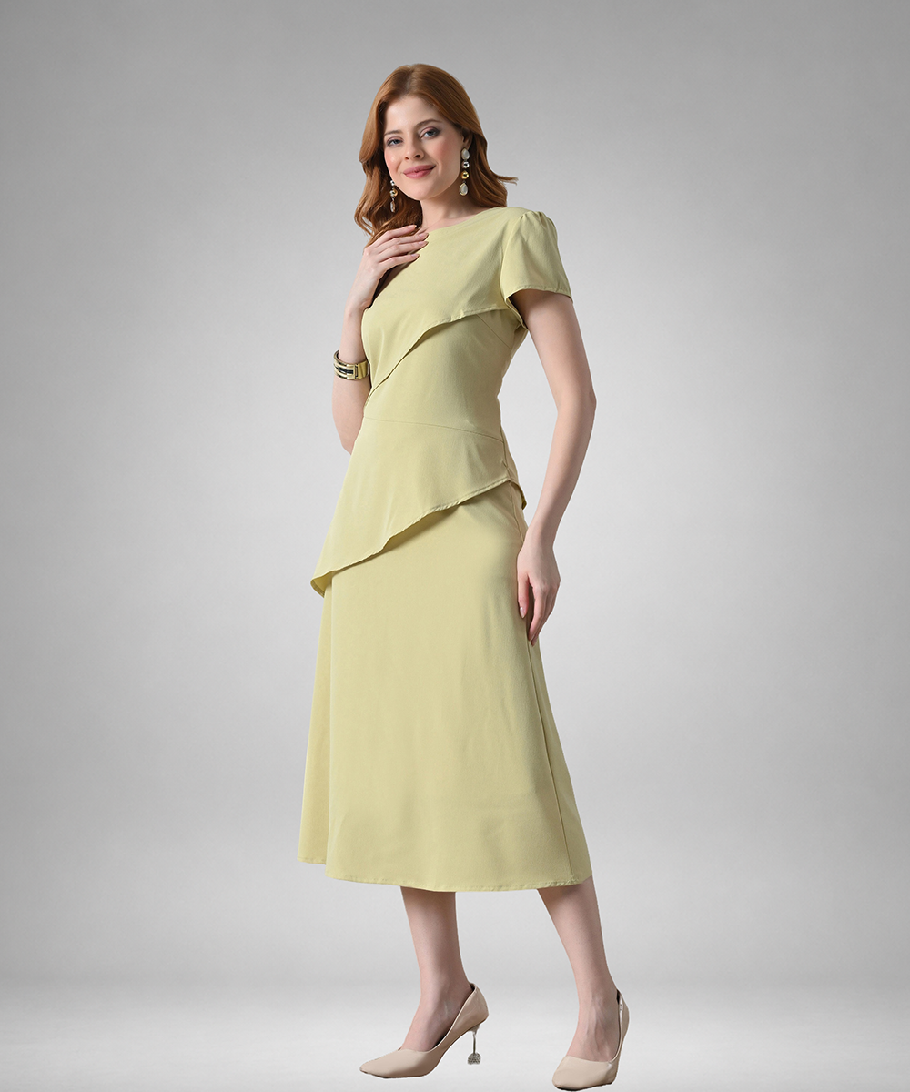 The Linear Petal Midi Dress